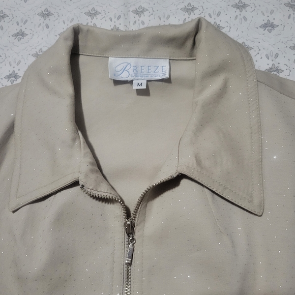 Breeze Vintage Be Stunning Metallic Glitter Fleck Jacket - Picture 4 of 12